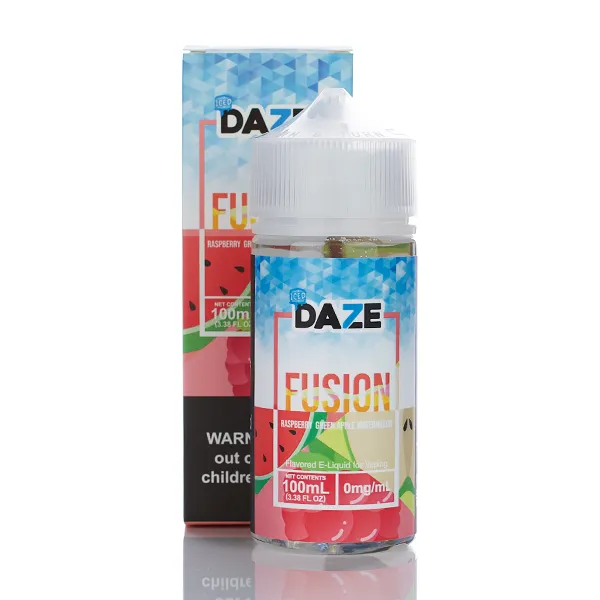 7 Daze Fusion ICED - No Nicotine Vape Juice - 100ml - Image 6