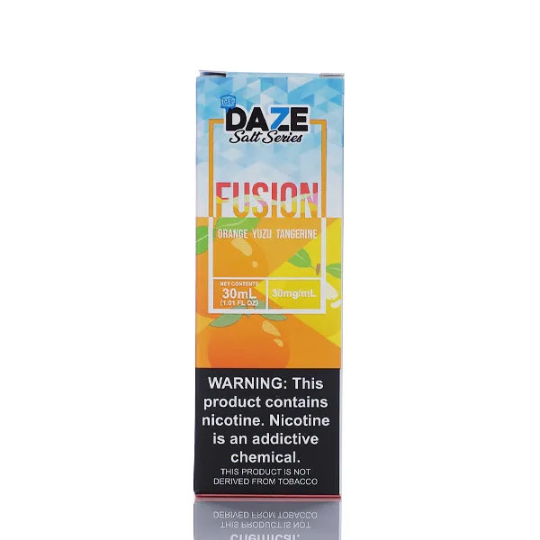 7 Daze Fusion TFN Salt - Orange Yuzu Tangerine ICED - 30ml - Image 3