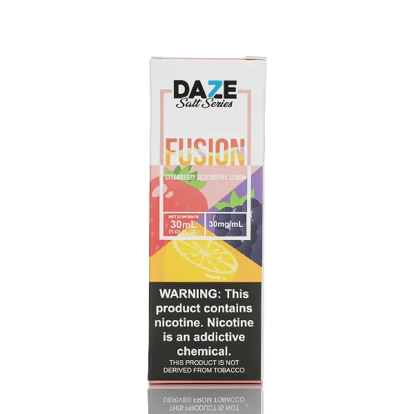 7 Daze Fusion TFN Salt - Strawberry Blackberry Lemon - 30ml - Image 3