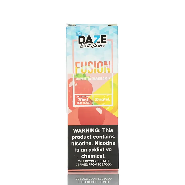 7 Daze Fusion TFN Salts - Strawberry Banana Apple ICED - 30ml - Image 3