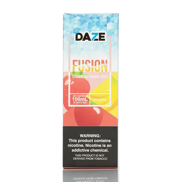 7 Daze Fusion TFN - Strawberry Banana Apple ICED- 100ml - Image 3