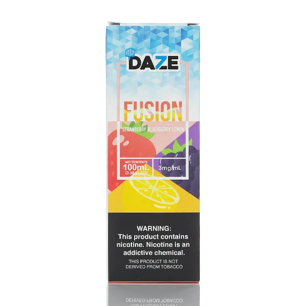 7 Daze Fusion TFN - Strawberry Blackberry Lemon ICED - 100ml - Image 2