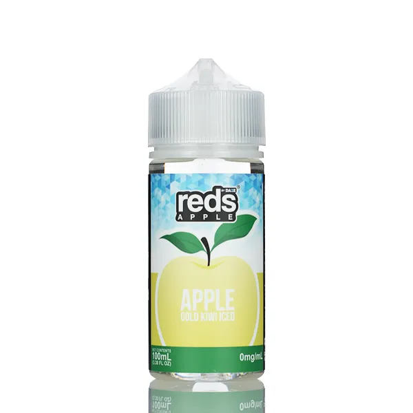 7 Daze Reds Apple ICED - No Nicotine Vape Juice - 100ml - Image 10