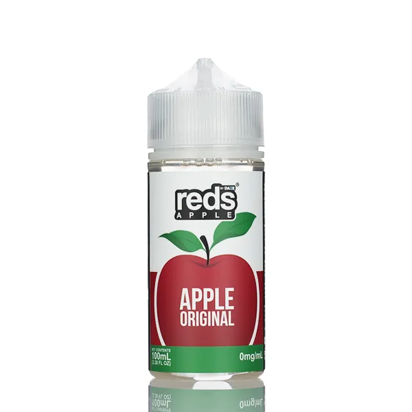 7 Daze Reds Apple - No Nicotine Vape Juice - 100ml - Image 4
