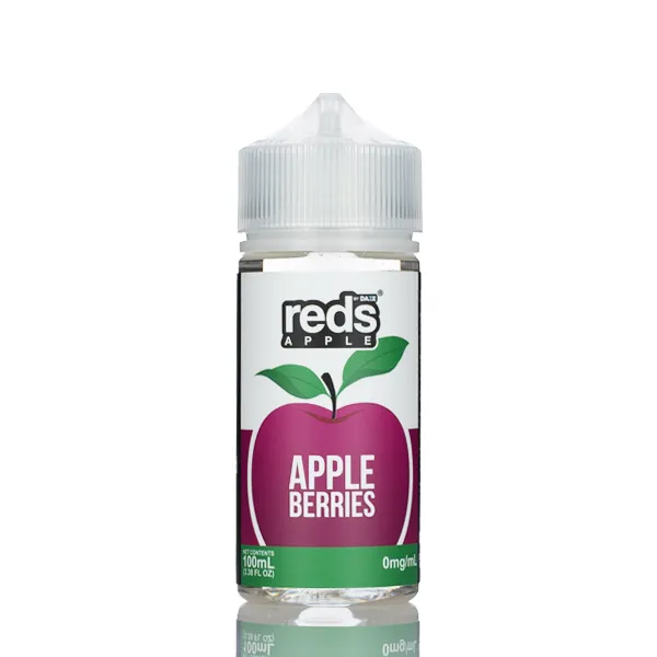 7 Daze Reds Apple - No Nicotine Vape Juice - 100ml - Image 5