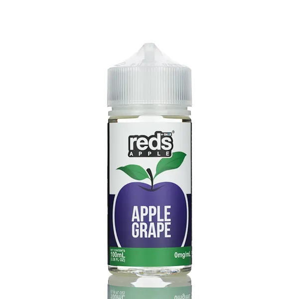 7 Daze Reds Apple - No Nicotine Vape Juice - 100ml - Image 6
