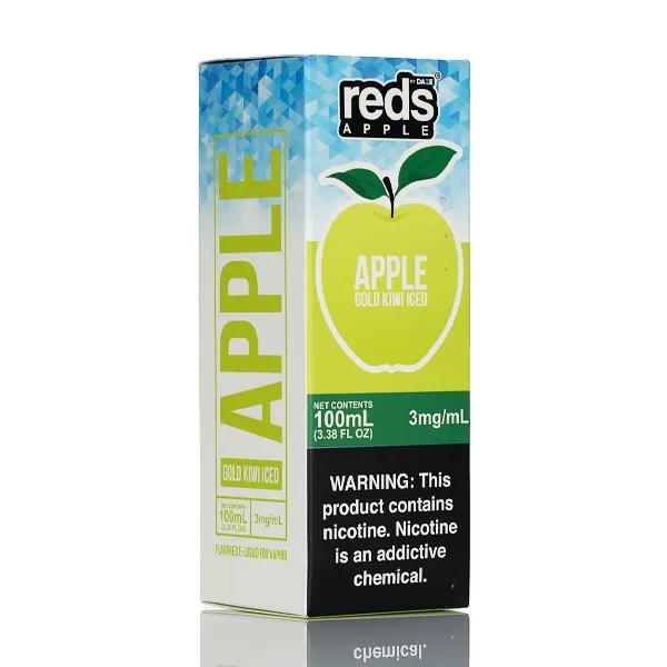 7 Daze - Reds Apple eJuice Gold Kiwi ICED- 100ml - Image 3