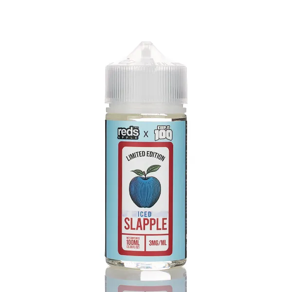 7 Daze Reds Apple x Keep It 100 - Slapple Iced - 100ml - Image 2