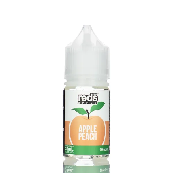 7 Daze TFN Salt Series - Reds Apple eJuice - Peach - 30ml - Image 2