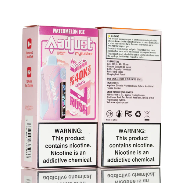Adjust MyRusher 40K 40000 Puffs Disposable Vape - 20mL - Image 2