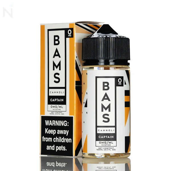 BAMS Cannoli - No Nicotine Vape Juice - 100mL - Image 4