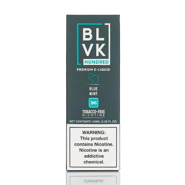 BLVK Hundred E-liquid - Blue Mint - 100ml - Image 4