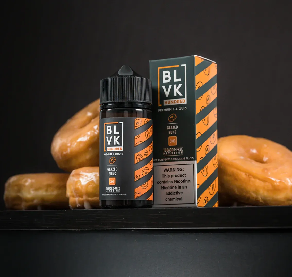 BLVK Hundred E-liquid - Glazed Buns - 100ml - Image 3