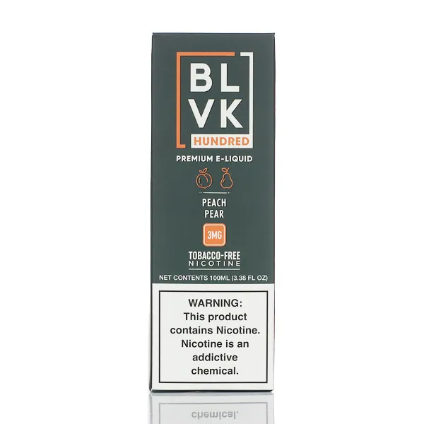 BLVK Hundred E-liquid - Peach Pear - 100ml - Image 4