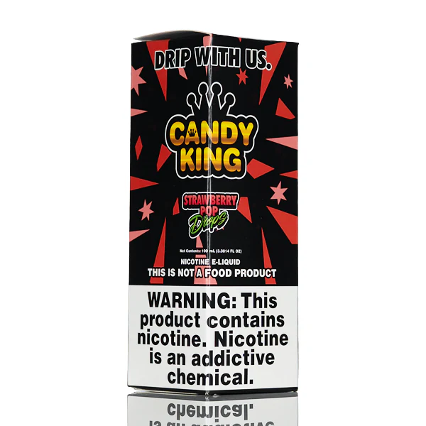 Candy King - Strawberry Pop Drops - 100ml - Image 3