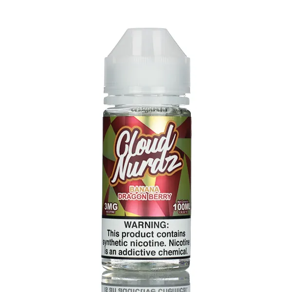 Cloud Nurdz E-Liquid - Banana Dragon Berry - 100ml - Image 2
