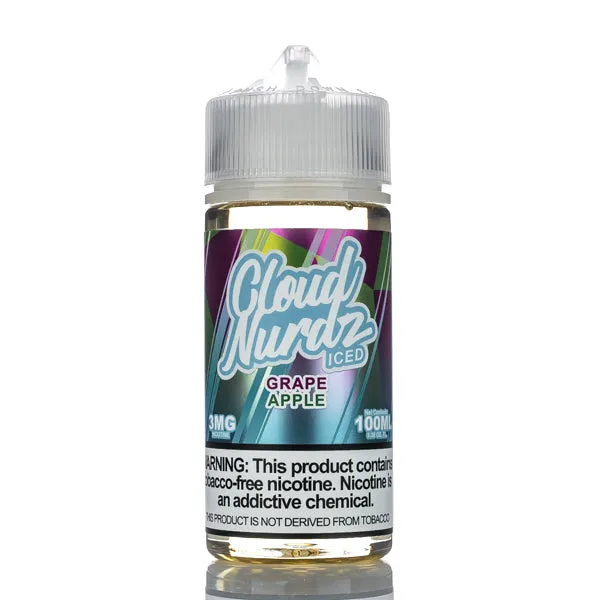 Cloud Nurdz E-Liquid - Grape Apple Iced - 100ml - Image 2