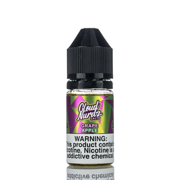 Cloud Nurdz Salts E-Liquid - Grape Apple - 30ml - Image 2