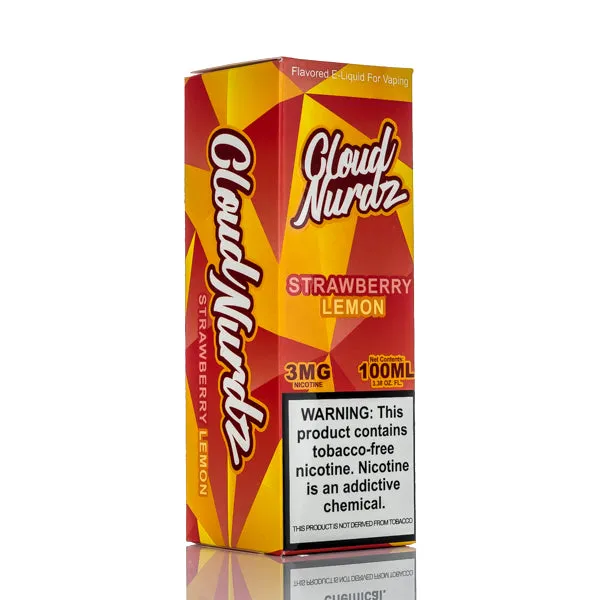 Cloud Nurdz E-Liquid - Strawberry Lemon - 100ml - Image 3