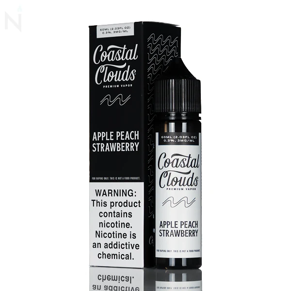 Coastal Clouds E-Liquid - Apple Peach Strawberry - 60mL