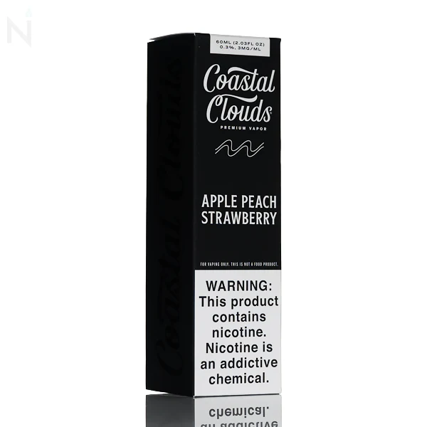 Coastal Clouds E-Liquid - Apple Peach Strawberry - 60mL - Image 3