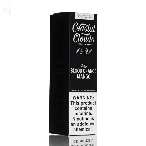 Coastal Clouds E-Liquid - Blood Orange Snow Cone Iced (Iced Blood Orange Mango) - 60mL - Image 3