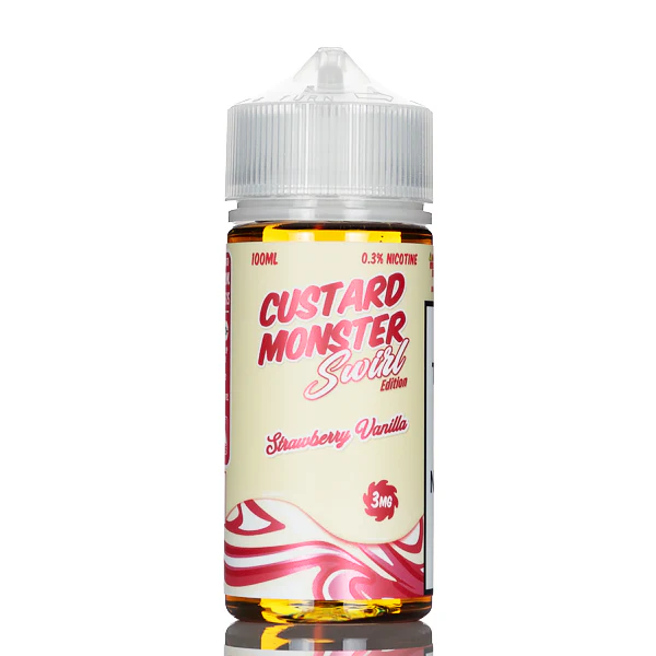 Custard Monster - Strawberry Vanilla Swirl - 100mL - Image 2