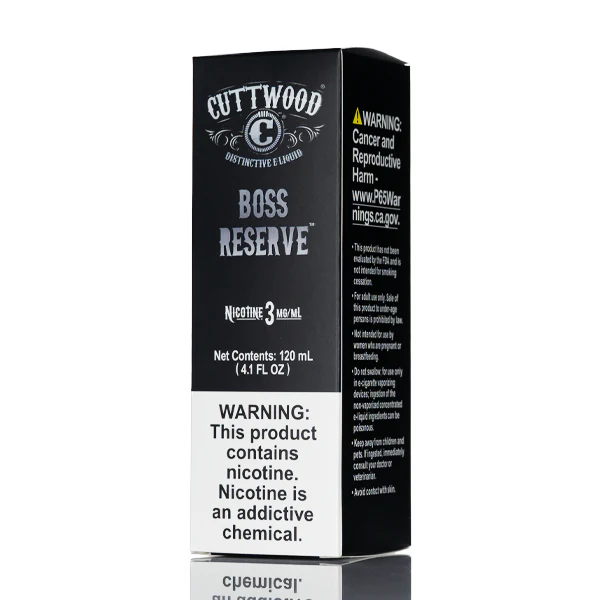 Cuttwood Classic E-Liquid - Boss Reserve - 120ml - Image 3
