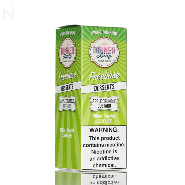 Dinner Lady E-Liquid - Apple Crumble Custard - 100ml - Image 3
