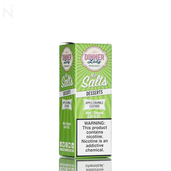 Dinner Lady Salt - Apple Crumble Custard - 30ml - Image 3