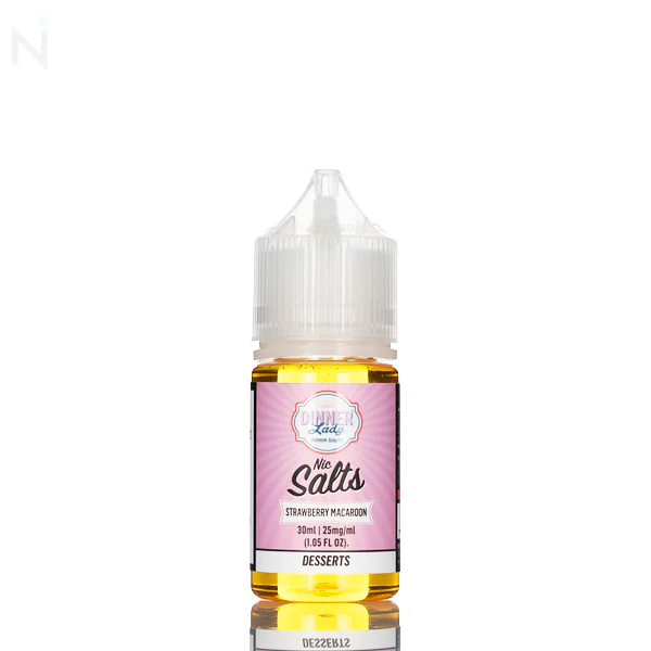 Dinner Lady Salt - Strawberry Macaroon - 30ml - Image 2