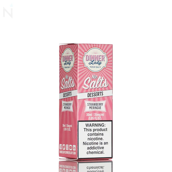 Dinner Lady Salt - Strawberry Meringue - 30ml - Image 3