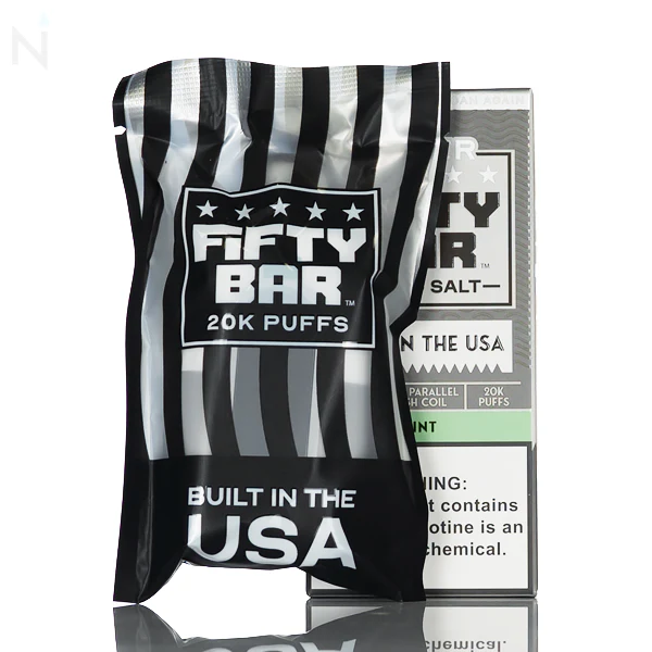 Fifty Bar V2 Silver Series 20mg Disposable Vape - Image 3