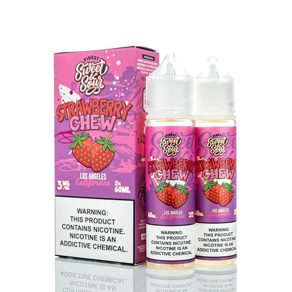 The Finest E-Liquid - Sweet & Sour - Strawberry Chew - 120ml (DISCONTINUED)