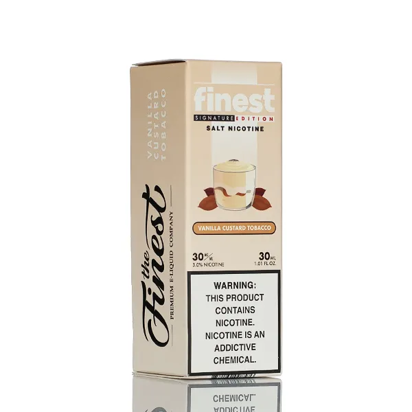 The Finest E-Liquid - Salt Nic Series - Vanilla Custard Tobacco - 30ml (DISCONTINUED) - Image 2