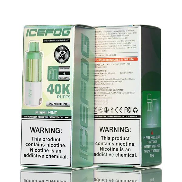 IceFog 40K Switch Pro Disposable Pod - Foger Compatible - Image 10