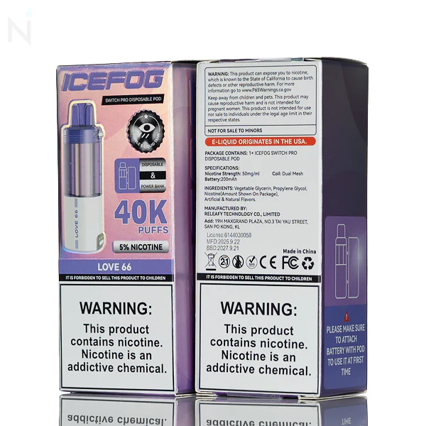 IceFog 40K Switch Pro Disposable Pod - Foger Compatible - Image 13