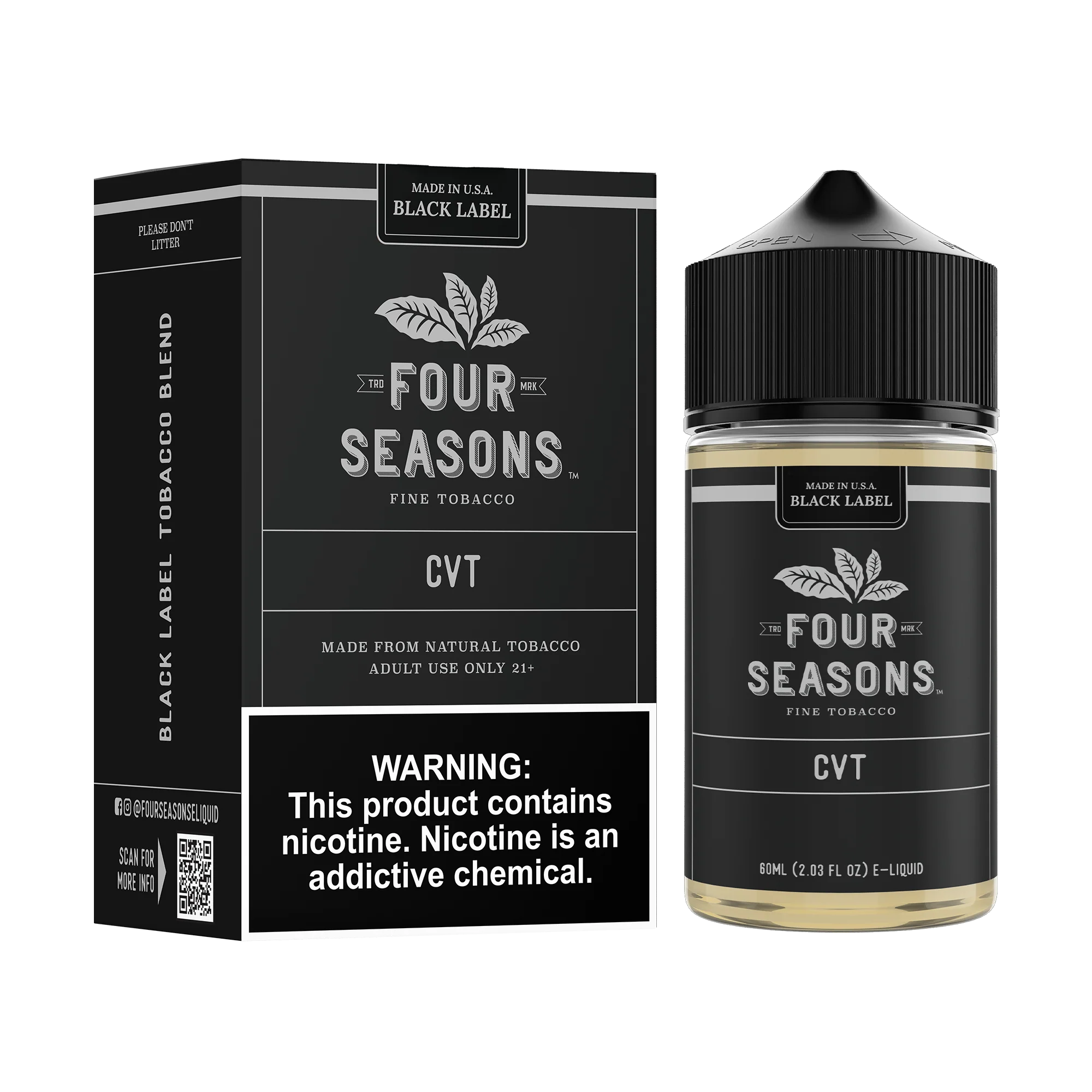 Four Seasons E-liquids - Black Label - CVT - 60ml