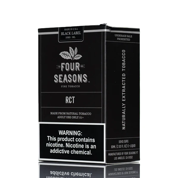 Four Seasons E-liquids - Black Label - RCT - 60ml - Image 3