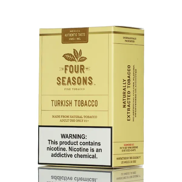 Four Seasons E-liquids - Turkish Tobacco- 60ml - Image 3