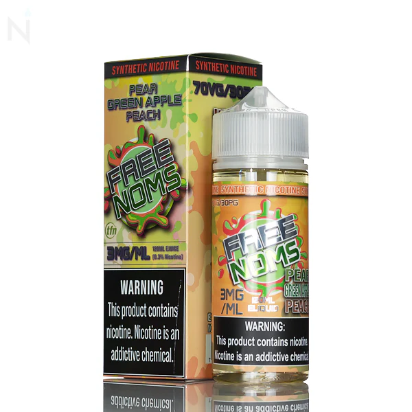Freenoms - Pear Green Apple Peach - 120mL