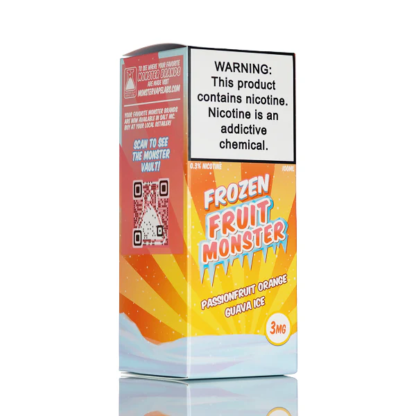 Frozen Fruit Monster - Passion Fruit Orange Guava Ice - 100mL - Image 2