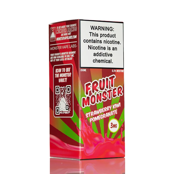 Fruit Monster - Strawberry Kiwi Pomegranate - 100mL - Image 3