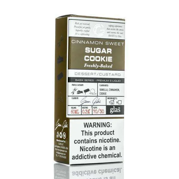 BSX Vapor E-Liquid - Cinnamon Sweet Sugar Cookie - 60ml - Image 3