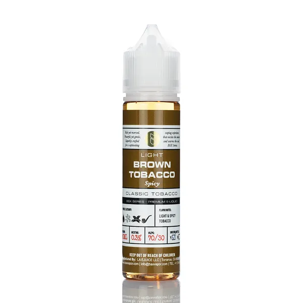 BSX Vapor E-Liquid - Brown Tobacco - 60ml - Image 2