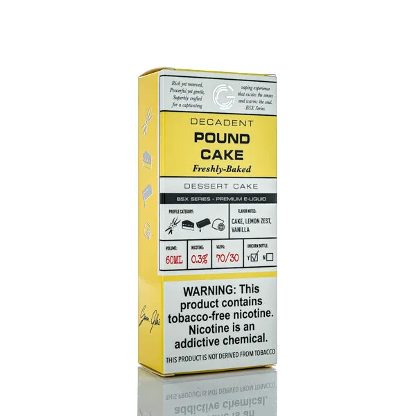 BSX Vapor E-Liquid - Pound Cake - 60ml - Image 3