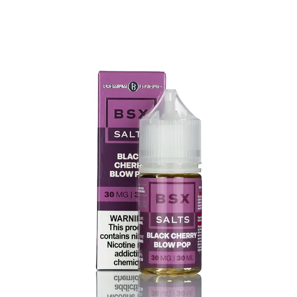 BSX Vapor Salt Nic - Black Cherry Blow Pop - 30ml - Image 2