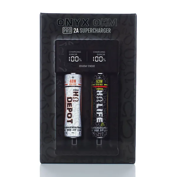 Hohm Tech Onyx Ohm 2A Matrix Display Battery Charger - 2 Bay - Image 5