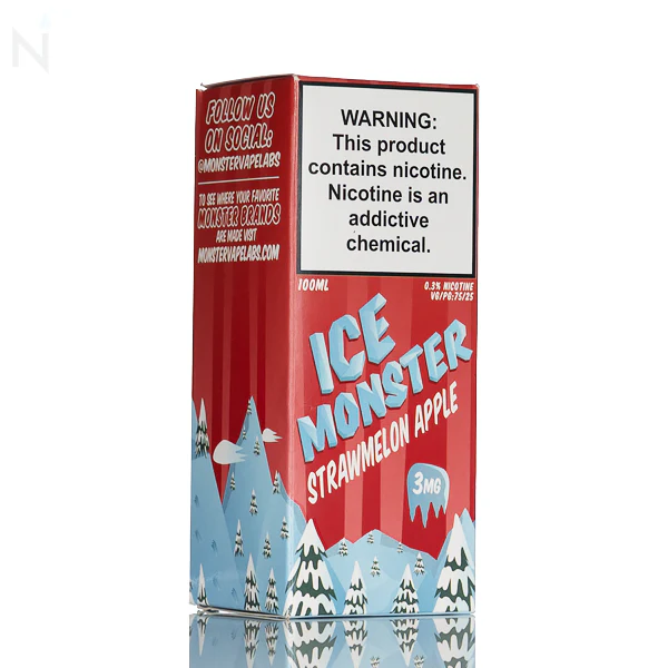 Ice Monster E-Liquid - Strawmelon Apple 100ml - Image 3