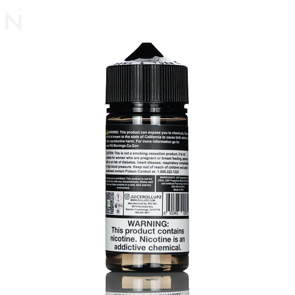 Juice Roll Upz E-Liquid - Blue Raspberry - 100mL - Image 2